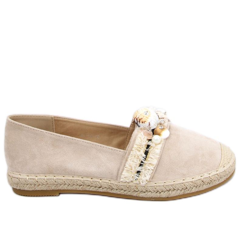 Espadrilles Lola Beige à coquillages Espadrilles Lola Beige à coquillages
