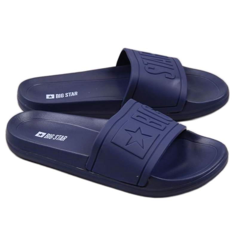 Chaussons de plage caoutchouc Big Star Jr DD374155 bleu marine