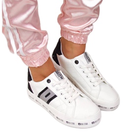 Baskets basses sur la plateforme Big Star W II274071 blanc noir gris