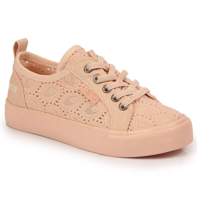 Baskets à lacets Big Star Jr JJ374006 rose clair Baskets à lacets Big Star Jr JJ374006 rose clair
