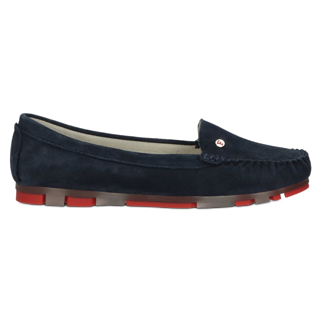Mocassins Cuir Filippo DP2037/22 NV RD Bleu marine rouge
