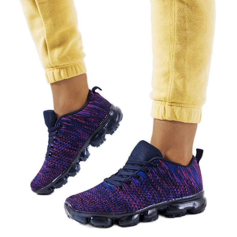 Baskets violettes Anya bleu marin rose Baskets violettes Anya bleu marin rose