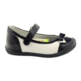 Ballerines chaussures enfant Ren But 1405 bleu marine blanc