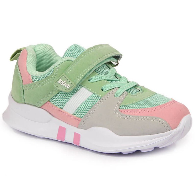 Befado Jr BEF25C chaussures de sport velcro, menthe bleu