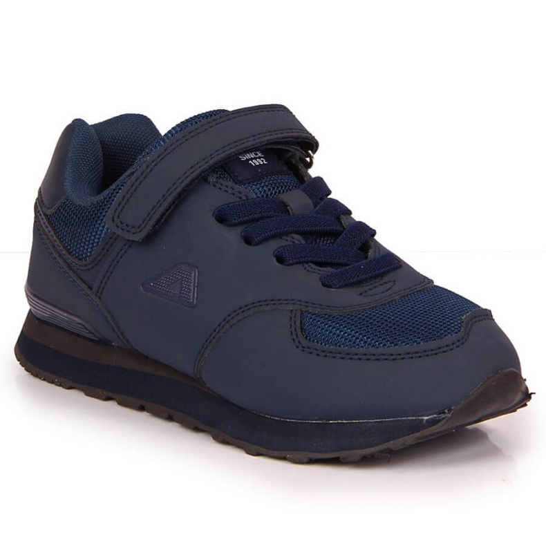 Chaussures à scratch American Club Jr. AM788B bleu marine