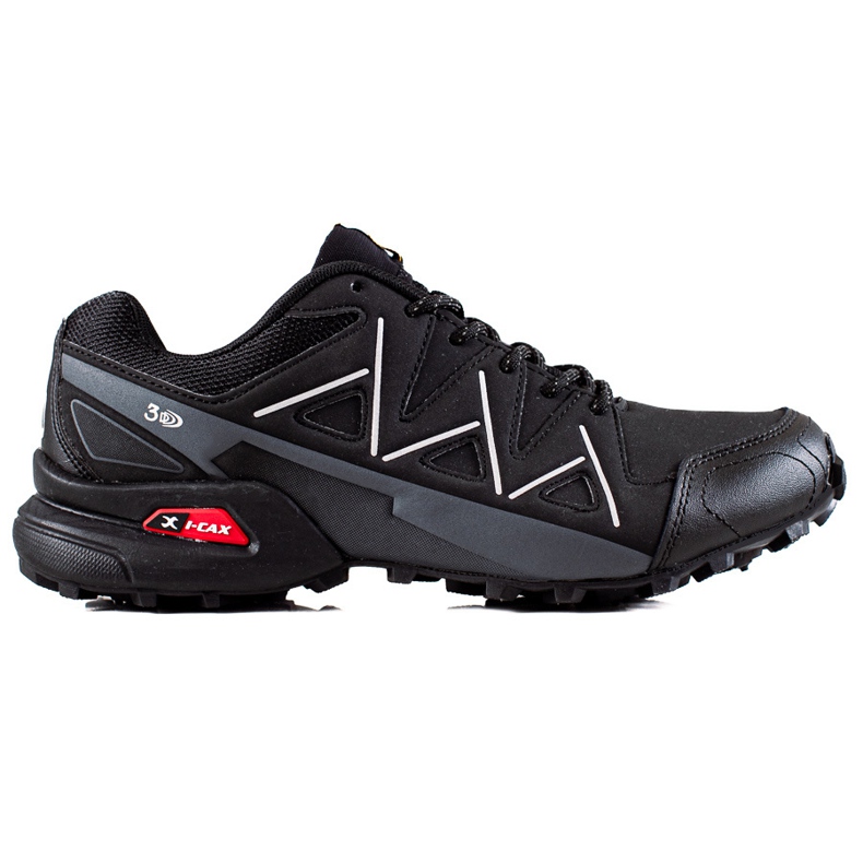 I-CAX Chaussures de randonnée noires le noir