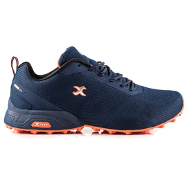 I-CAX Chaussures de randonnée confortables bleu marine