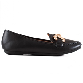 Seastar Mocassins noirs avec cuir écologique