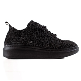 ARTIKER Baskets ajourées sur la plateforme le noir