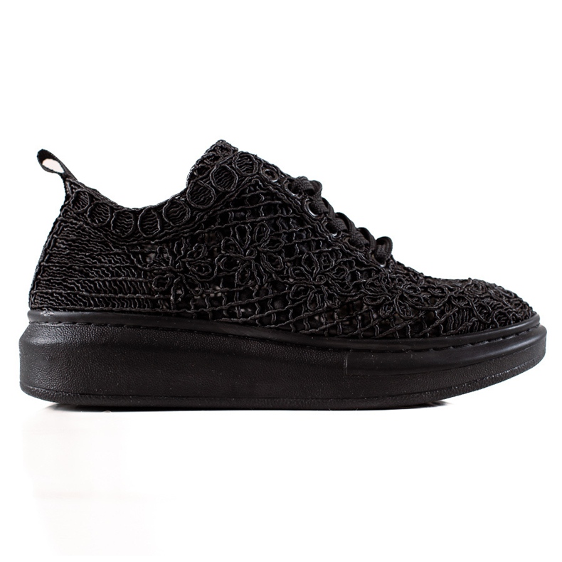 ARTIKER Baskets ajourées sur la plateforme le noir