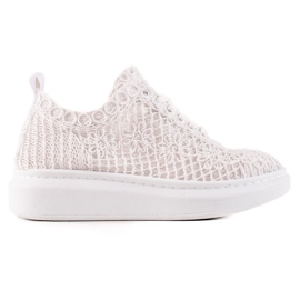 ARTIKER Baskets ajourées sur la plateforme blanche