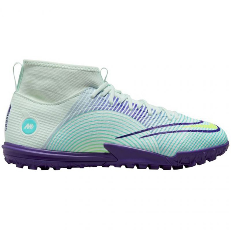 Nike Mercurial Superfly 8 Academy Mds Tf Jr DN3776 375 chaussures de football multicolore vert