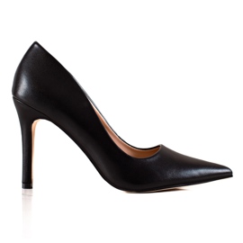 Goodin Talons hauts classiques en cuir écologique le noir Goodin Talons hauts classiques en cuir écologique le noir