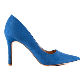 Goodin Escarpins Bleus Avec Daim