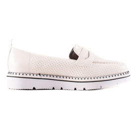 Goodin Mocassins décontractés confortables blanche Goodin Mocassins décontractés confortables blanche