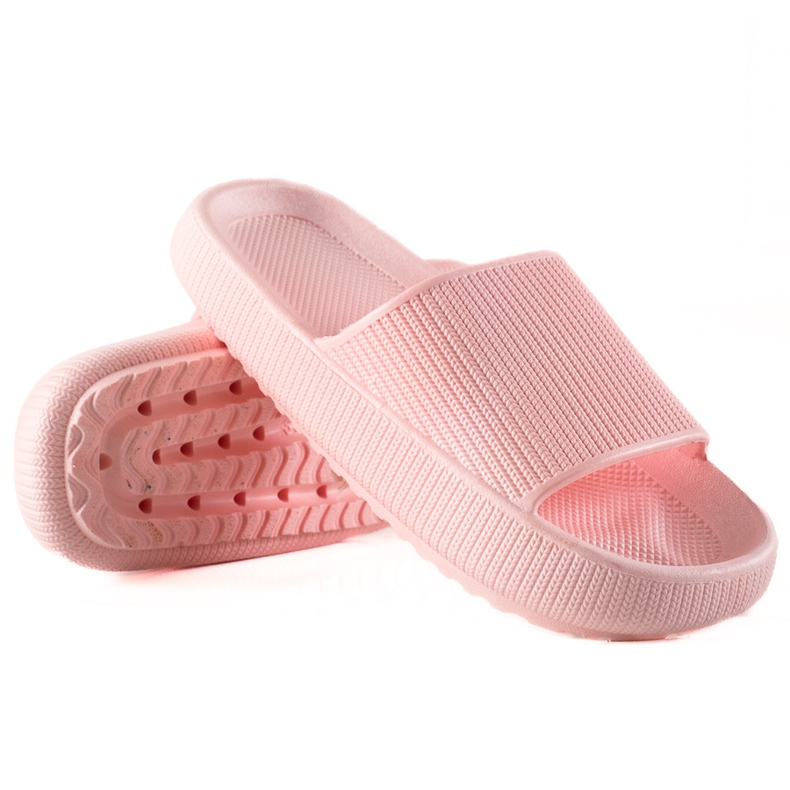 TRENDI Chaussons rose clair