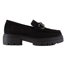 Mocassins à la mode sur la plateforme LA.FI le noir