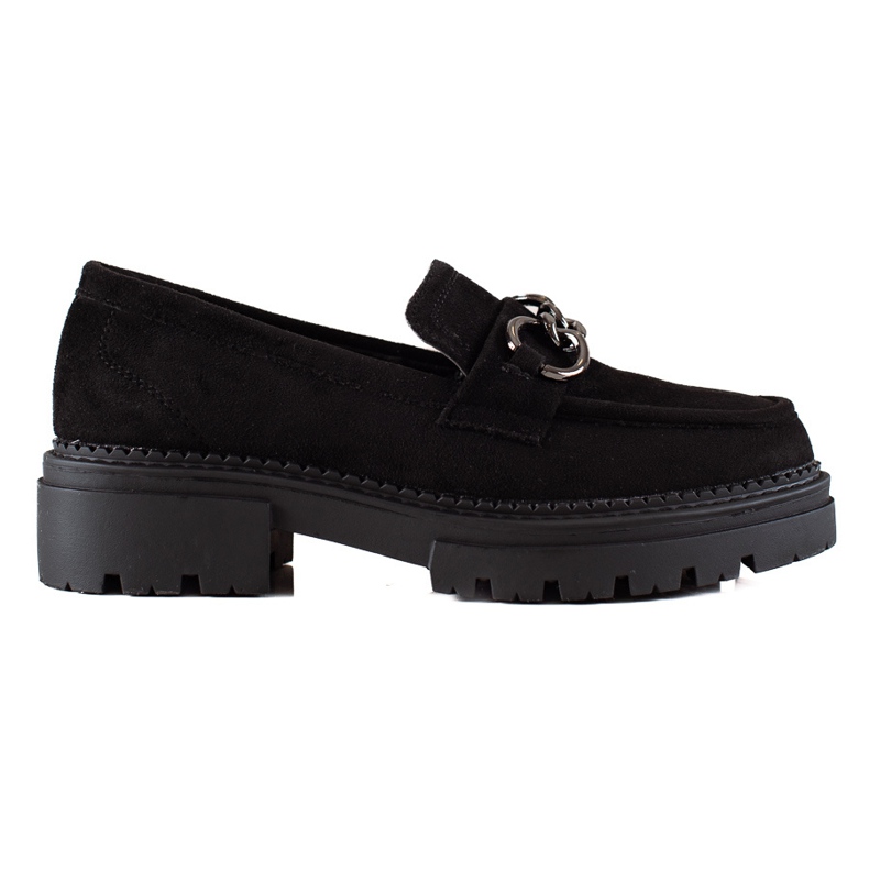 Mocassins à la mode sur la plateforme LA.FI le noir