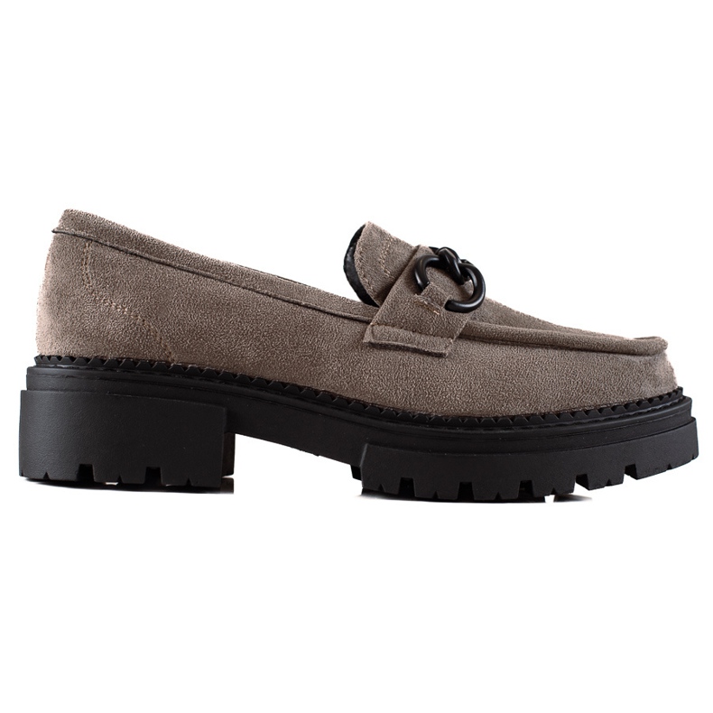 Mocassins à la mode sur la plateforme LA.FI gris