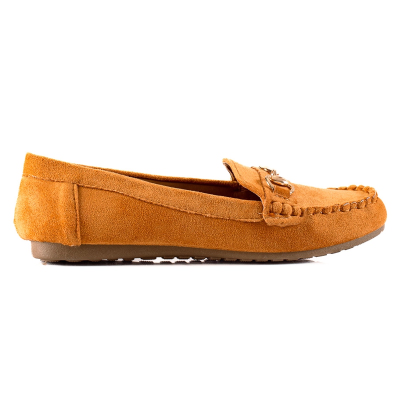 TRENDI Mocassins confortables avec ornement brun TRENDI Mocassins confortables avec ornement brun