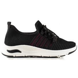 TRENDI Chaussures de sport à enfiler noir