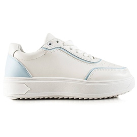TRENDI Baskets Avec Empiècement Bleu blanche
