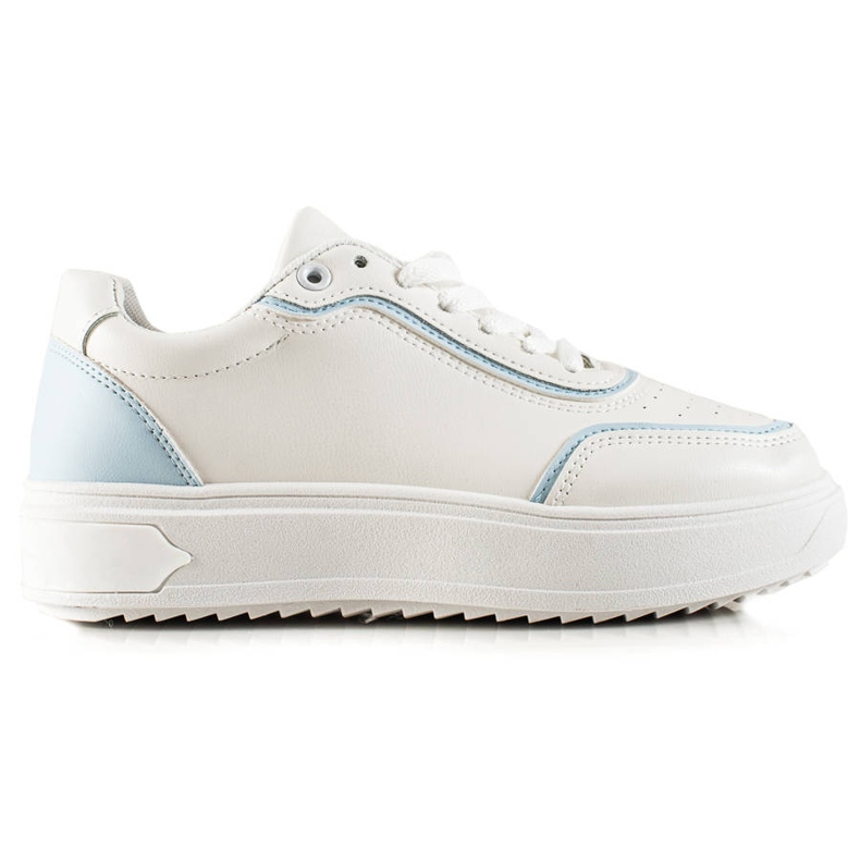 TRENDI Baskets Avec Empiècement Bleu blanche