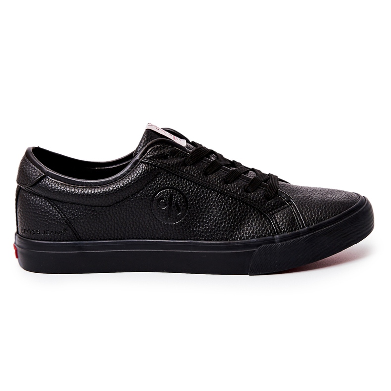 Baskets en cuir pour homme Cross Jeans JJ1R4022C Noir le noir Baskets en cuir pour homme Cross Jeans JJ1R4022C Noir le noir