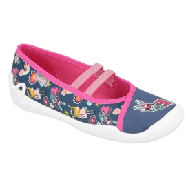 Chaussures enfant Befado 116X300 bleu marine rose multicolore