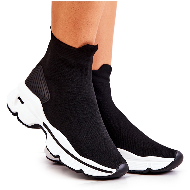 PS1 Chaussures de sport noires Bailee High Sock le noir PS1 Chaussures de sport noires Bailee High Sock le noir