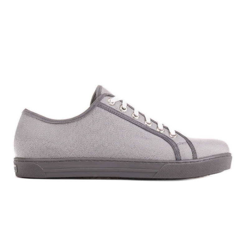 Marco Shoes Baskets en tissu argenté intéressant gris Marco Shoes Baskets en tissu argenté intéressant gris