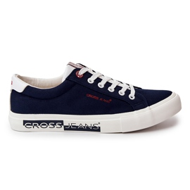 Baskets classiques à la mode Cross Jeans JJ1R4028C bleu marine