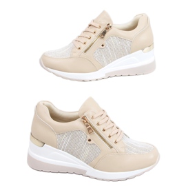 Baskets compensées beiges Nasto Nude