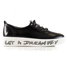 Goodin Baskets à la mode en cuir écologique noir