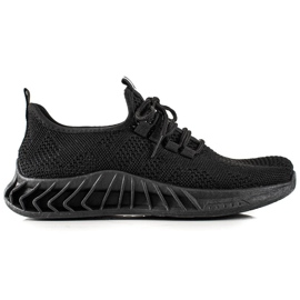 TRENDI Chaussures de sport noires claires