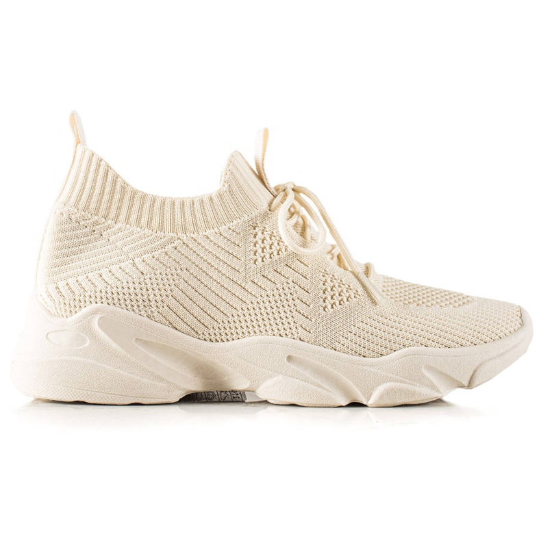 TRENDI Chaussures de sport textiles beige