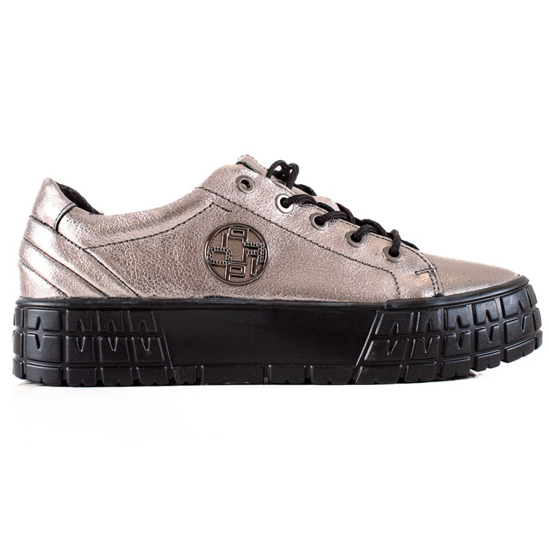 Filippo Baskets en cuir sur la plate-forme beige Filippo Baskets en cuir sur la plate-forme beige