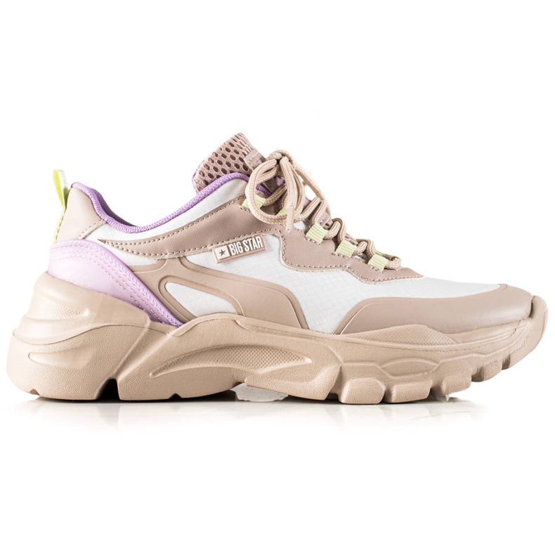 Baskets Femme Big Star JJ274793 beige multicolore Baskets Femme Big Star JJ274793 beige multicolore