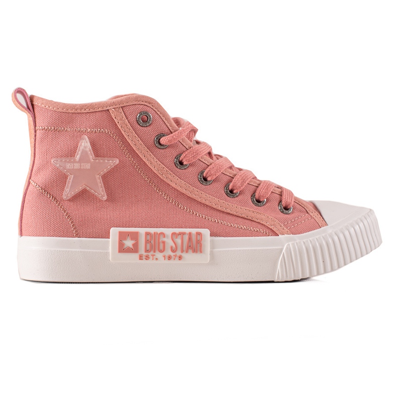Baskets Montantes Femme Big Star JJ274382 rose