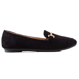 Mocassins VINCEZA élégants noirs