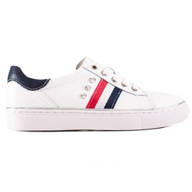 Baskets de sport en cuir VINCEZA blanc