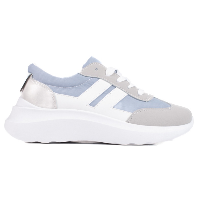 Baskets de sport VINCEZA blanche bleu gris Baskets de sport VINCEZA blanche bleu gris