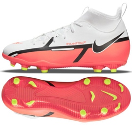 Chaussure de football Nike Phantom GT2 Club Dynamic Fit FG / MG Jr DC0822 167 blanc