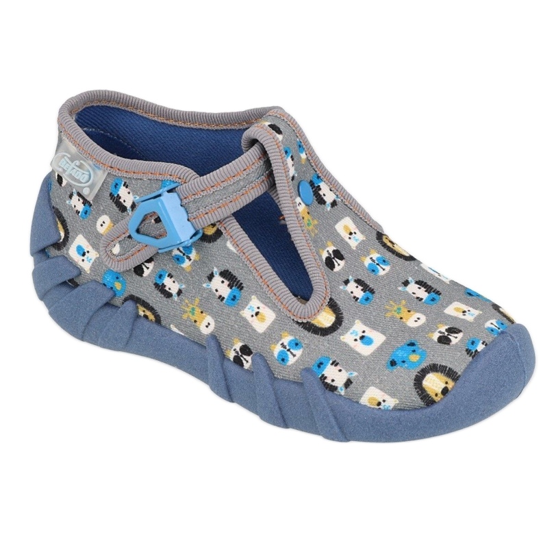 Befado chaussures pour enfants 110P438 bleu gris multicolore
