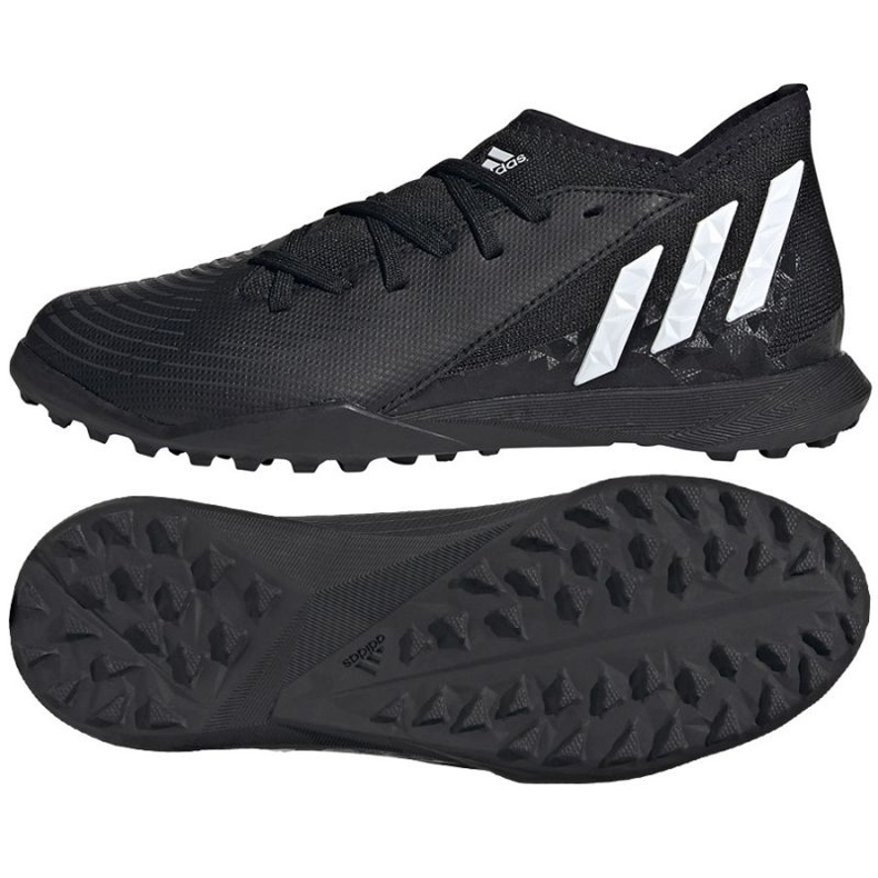 Chaussures de football Adidas Predator Edge.3 Tf Jr GZ2895 le noir le noir Chaussures de football Adidas Predator Edge.3 Tf Jr GZ2895 le noir le noir