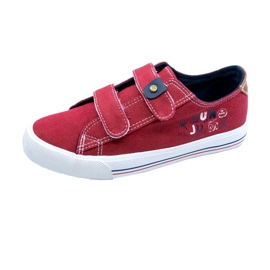 Baskets pour enfants pour Velcro Red Atletico WY20758 rouge