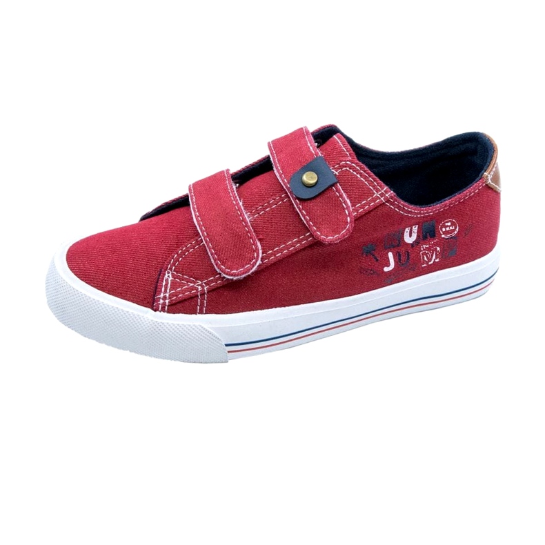 Baskets pour enfants pour Velcro Red Atletico WY20758 rouge