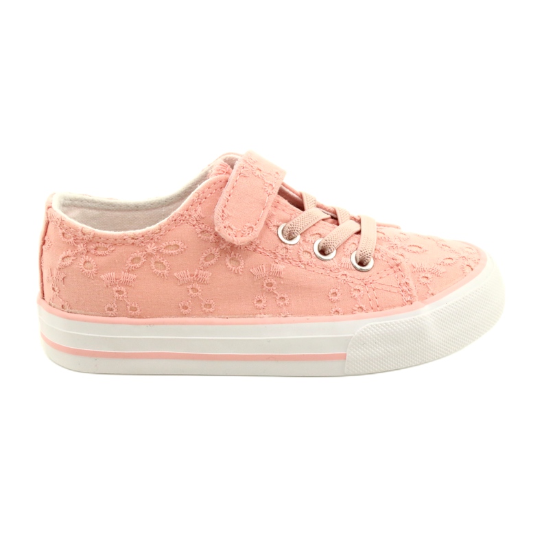Baskets Lace Velcro Atletico WY21452 Rose