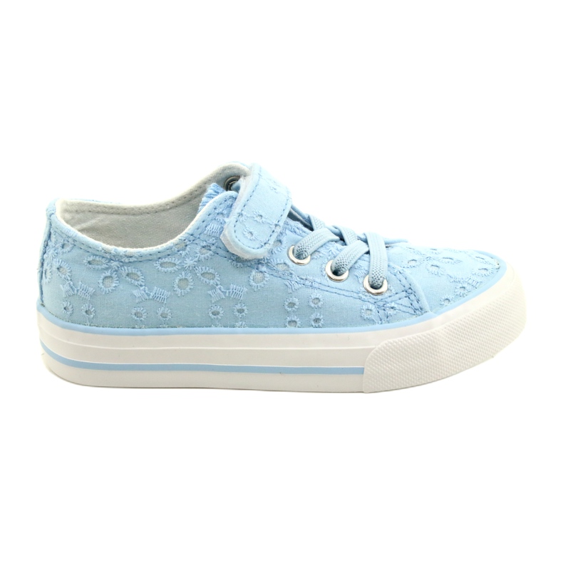 Lace Atletico Velcro WY21452 Baskets Bleues