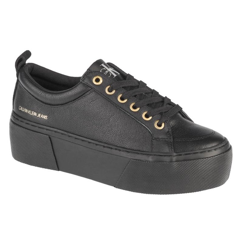 Chaussures Calvin Klein Vulcanized Flatform Laceup LW YW0YW00366-0GJ le noir